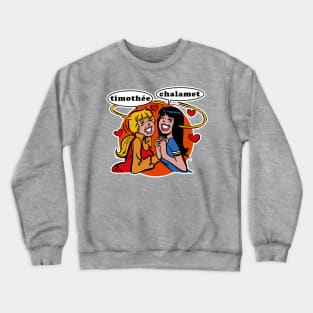 Timothee Chalamet Teen Fan-Art Meme Crewneck Sweatshirt